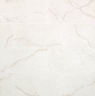 12x24 Brighton Marble-Look Matte Smooth Porcelain Tile