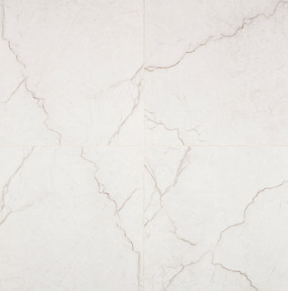 24x24 Brighton Marble-Look Matte Smooth Porcelain Tile