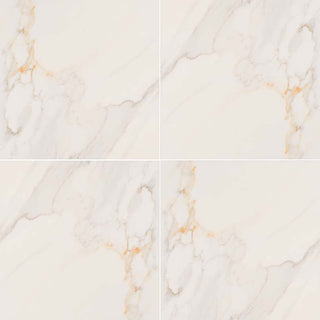 18x18 Adella Marble-Look Matte Smooth Ceramic Tile