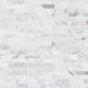 12x12 Calacatta Stacked Mosaic Natural-Look Honed Smooth Marble Tile