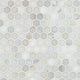 1" Calacatta Hexagon Mosaic Mixed-Color Polished Smooth Marble Tile