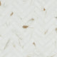 1x3 Callacata Herringbone Mosaic Marble-Look Matte Smooth Porcelain Tile
