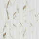 1x6 Callacata Stacked Mosaic Marble-Look Matte Smooth Porcelain Tile