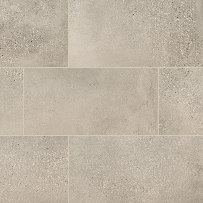 12x24 Calypso Concrete-Look Matte Textured Porcelain Tile