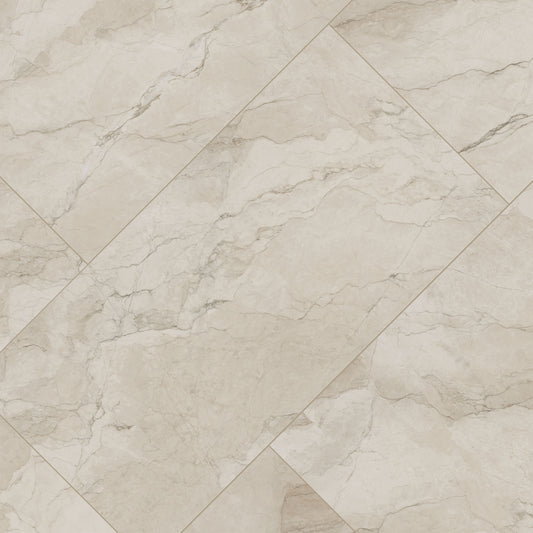24x48 Calypso Marble-Look Matte Smooth Porcelain Tile