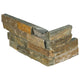 6x18 Canyon Natural-Look Matte Textured Quartzite Stone Corner