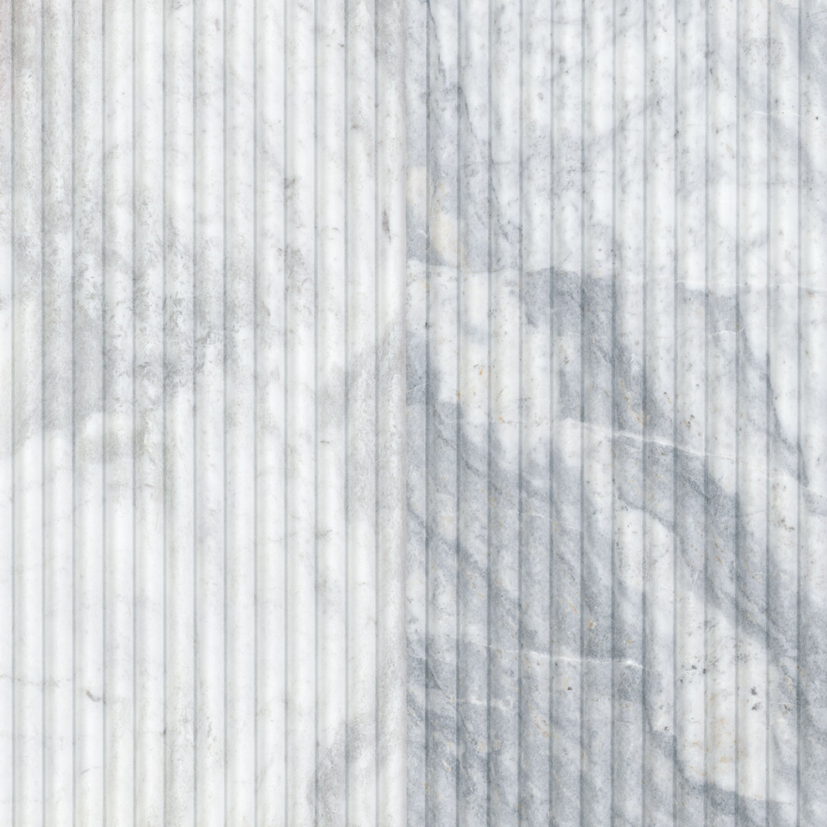 Marble Stone Ribbed Tile 12X24 Not Available Natural-Look Honed 3D Geometric Ribbed Marble Tile ...