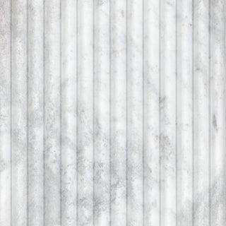 12x24 Natural-Look Honed 3D Geometric Ribbed Marble Tile
