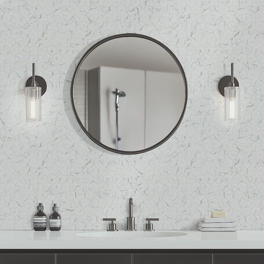 2" Carrara Hexagon Mosaic Marble-Look Matte Smooth Porcelain Tile