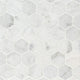 12x12 Carrara Hexagon Mosaic Natural-Look Honed Smooth Marble Tile