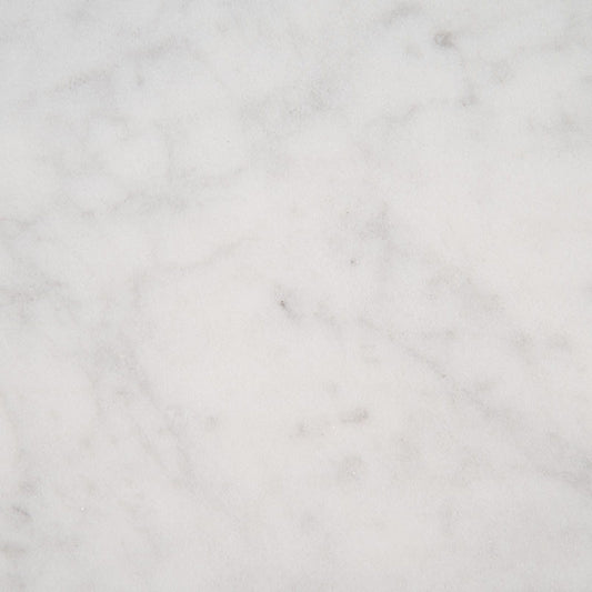 18x18 Carrara Natural-Look Honed Smooth Marble Tile