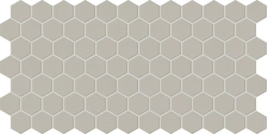 12x21 Keystones Hexagon  Mosaic Solid-Color Matte Smooth Porcelain Tile
