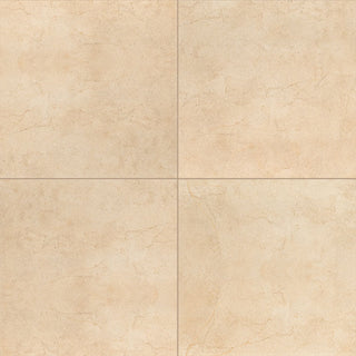 24x24 Aria Cremita Stone-Look Polished Smooth Porcelain Tile