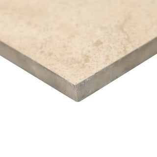 Beige Cream - 24x24 Aria Cremita Stone-Look Polished Smooth Porcelain Tile