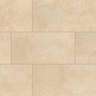 12x24 Aria Cremita Stone-Look Polished Smooth Porcelain Tile