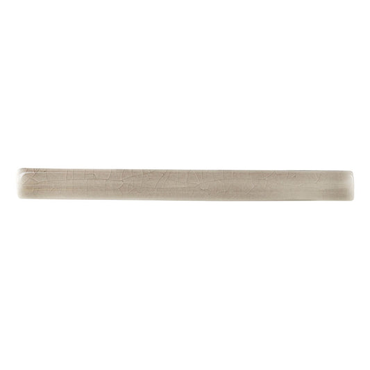 5/8x6 Dove Circle Quarter Round Natural-Look Glossy Textured Ceramic Tile