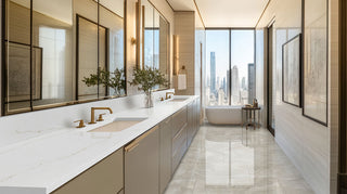 Cloud Gray - 24x48 Alura Solid-Color Polished Smooth Porcelain Tile
