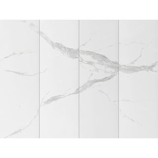 32x96 Glacier Marble-Look Polished Smooth Porcelain Tile