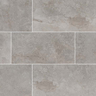 Stone Gray - 12x24 Ansello Stone-Look Matte Smooth Ceramic Tile