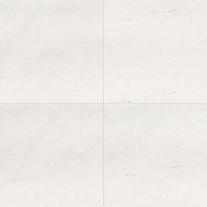 24x24 Aria Ice Stone-Look Polished Smooth Porcelain Tile