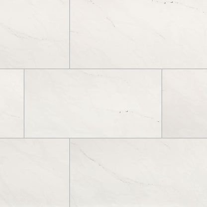 24x48 Aria Ice Stone-Look Polished Smooth Porcelain Tile