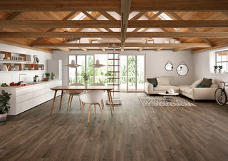 Espresso Brown - 6x36 Antoni Wood-Look Matte Textured Porcelain Tile