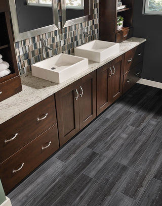 Deep Charcoal - 8x40 Belmond Wood-Look Matte Smooth Ceramic Tile