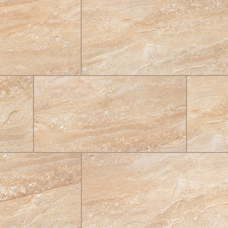 24x48 Aria Oro Stone-Look Polished Smooth Porcelain Tile
