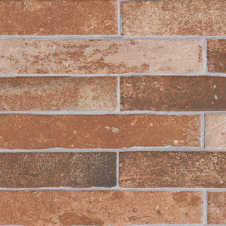 2x18 Brickstone Natural-Look Matte Textured Faux Brick Tile