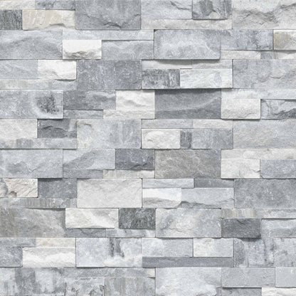 9x24 Alaska Natural-Look Matte Textured Marble Tile